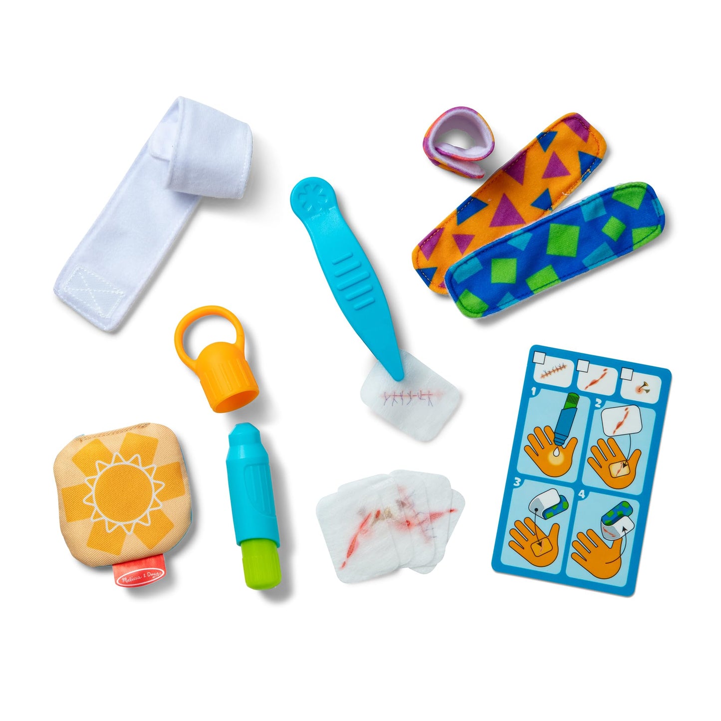 Melissa & Doug Pain and Bandages Reusable First Aid Playset from 3 Years